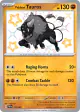 Paldean Tauros 172/091 Shiny Rare card from Paldean Fates