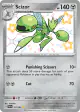 Scizor 191/091 Shiny Rare card from Paldean Fates
