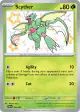Scyther 095/091 Shiny Rare card from Paldean Fates