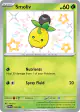 Smoliv 102/091 Shiny Rare card from Paldean Fates