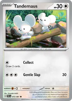 Tandemaus 073/091 Common card from Paldean Fates