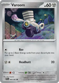 Varoom 064/091 Common card from Paldean Fates