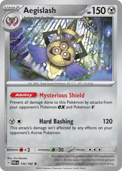 Aegislash 134/182 Rare card from Paradox Rift