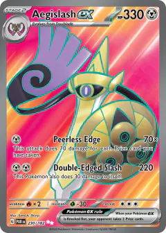 Aegislash ex 230/182 Ultra Rare card from Paradox Rift