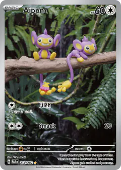 Aipom 211/182 Illustration Rare card from Paradox Rift