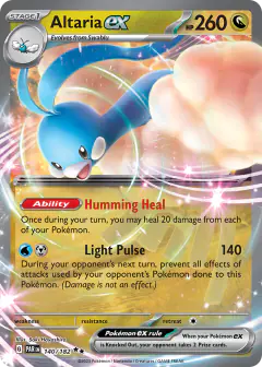 Altaria ex 140/182 Double Rare card from Paradox Rift