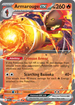 Armarouge ex 027/182 Double Rare card from Paradox Rift
