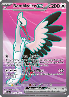 Bombirdier ex 234/182 Ultra Rare card from Paradox Rift