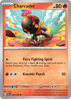 Charcadet 026/182 Common card from Paradox Rift
