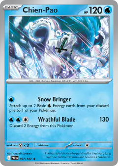 Chien-Pao 057/182 Rare card from Paradox Rift