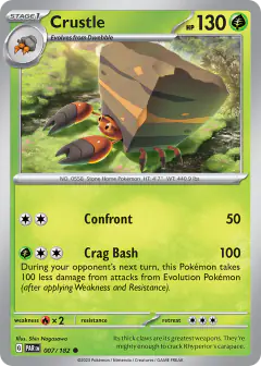 Crustle 007/182 Common card from Paradox Rift