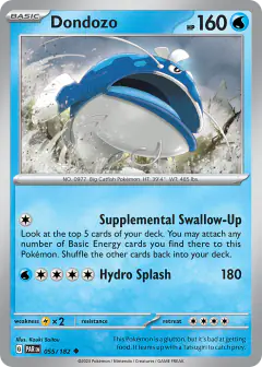 Dondozo 055/182 Uncommon card from Paradox Rift