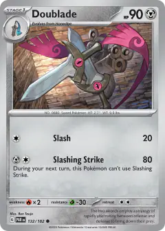 Doublade 132/182 Common card from Paradox Rift