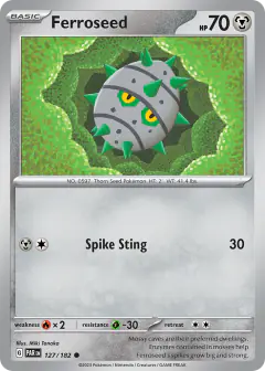 Ferroseed 127/182 Common card from Paradox Rift