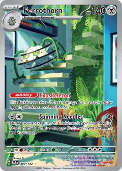 Ferrothorn 209/182 Illustration Rare card from Paradox Rift