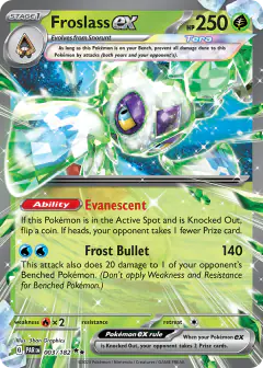 Froslass ex 003/182 Double Rare card from Paradox Rift