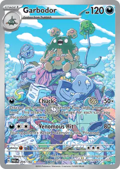 Garbodor 204/182 Illustration Rare card from Paradox Rift