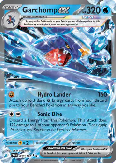 Garchomp ex 038/182 Double Rare card from Paradox Rift