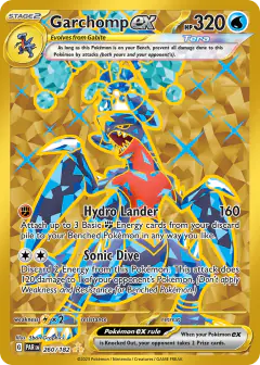 Garchomp ex 260/182 Hyper Rare card from Paradox Rift