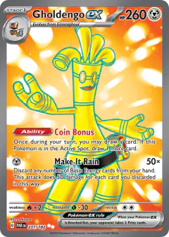 Gholdengo ex 231/182 Ultra Rare card from Paradox Rift
