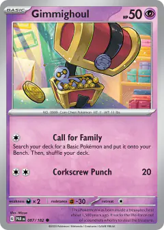 Gimmighoul 087/182 Common card from Paradox Rift