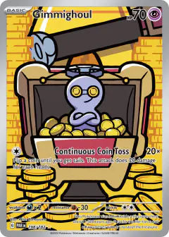 Gimmighoul 198/182 Illustration Rare card from Paradox Rift
