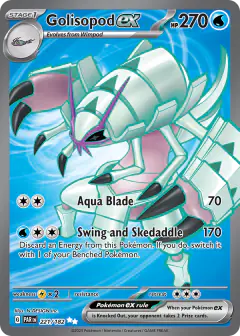 Golisopod ex 221/182 Ultra Rare card from Paradox Rift