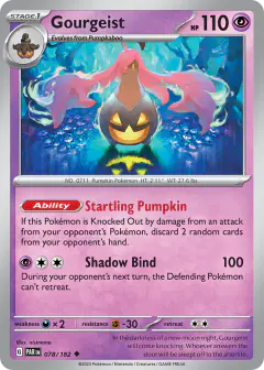 Gourgeist 078/182 Uncommon card from Paradox Rift