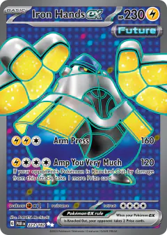 Iron Hands ex 223/182 Ultra Rare card from Paradox Rift