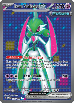 Iron Valiant ex 225/182 Ultra Rare card from Paradox Rift
