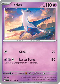 Latios 073/182 Rare card from Paradox Rift