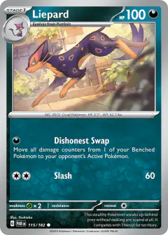 Liepard 115/182 Common card from Paradox Rift