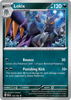 Lokix 122/182 Rare card from Paradox Rift