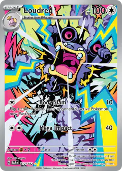 Loudred 212/182 Illustration Rare card from Paradox Rift