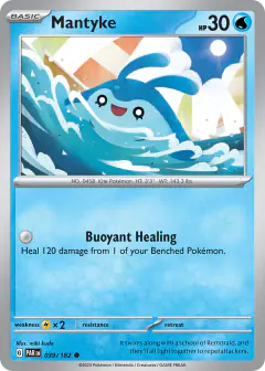 Mantyke 039/182 Common card from Paradox Rift