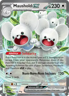 Maushold ex 155/182 Double Rare card from Paradox Rift