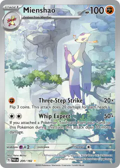 Mienshao 200/182 Illustration Rare card from Paradox Rift