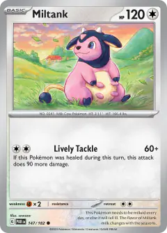 Miltank 147/182 Common card from Paradox Rift