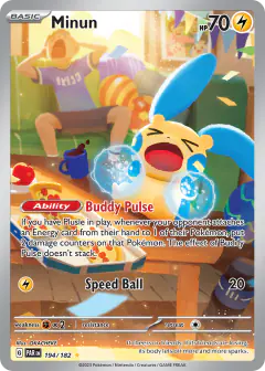 Minun 194/182 Illustration Rare card from Paradox Rift