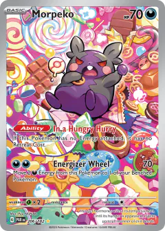 Morpeko 206/182 Illustration Rare card from Paradox Rift