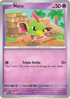 Natu 071/182 Common card from Paradox Rift