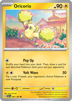 Oricorio 067/182 Common card from Paradox Rift