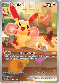 Plusle 193/182 Illustration Rare card from Paradox Rift