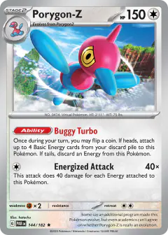 Porygon-Z 144/182 Rare card from Paradox Rift
