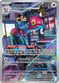 Porygon-Z 214/182 Illustration Rare card from Paradox Rift