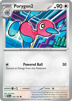 Porygon2 143/182 Common card from Paradox Rift