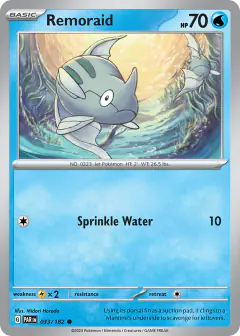 Remoraid 033/182 Common card from Paradox Rift