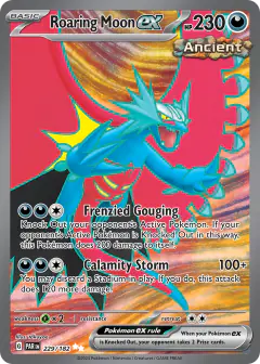 Roaring Moon ex 229/182 Ultra Rare card from Paradox Rift