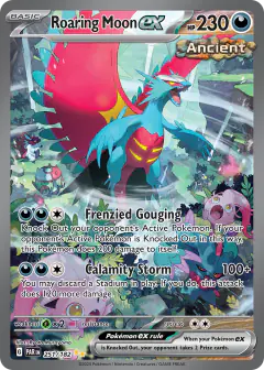 Roaring Moon ex 251/182 Special Illustration Rare card from Paradox Rift