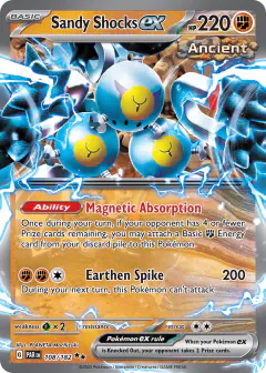 Sandy Shocks ex 108/182 Double Rare card from Paradox Rift